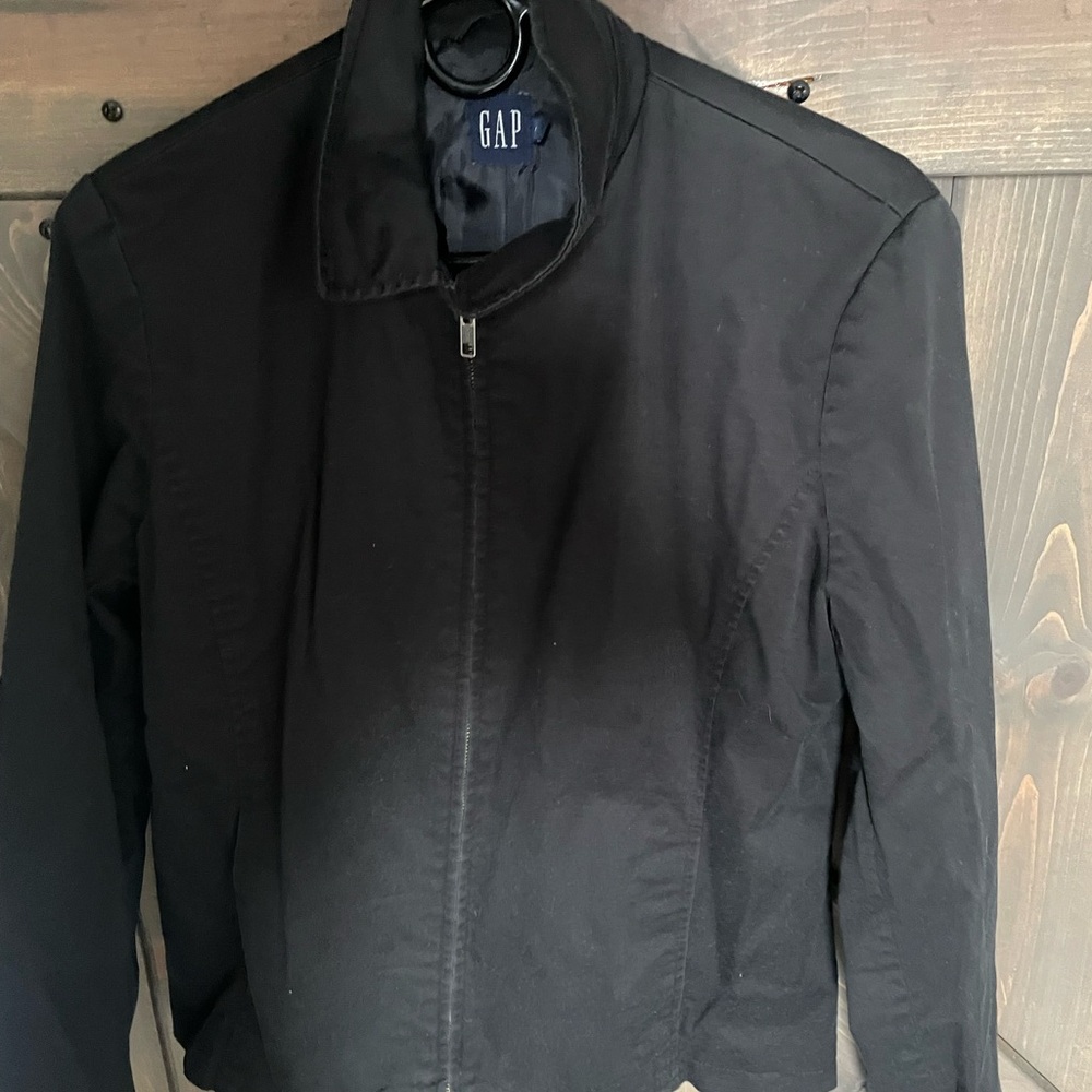 GAP Black Lightweight Shirt Jacket Modern Design